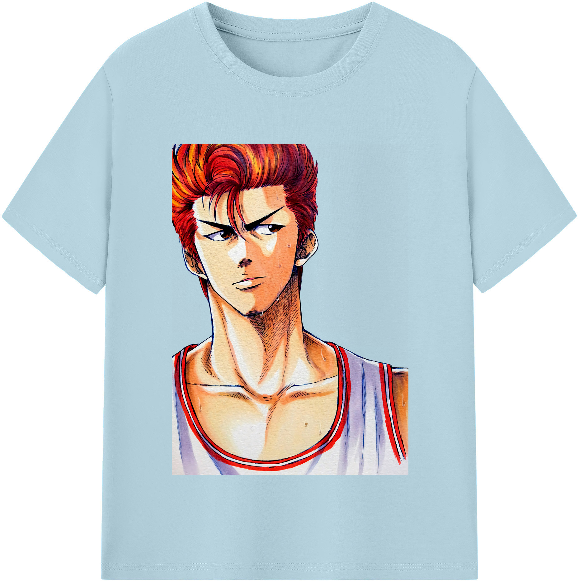SLAM DUNK／スラムダンク 綿100％半袖Tシャツ（フロントプリント）